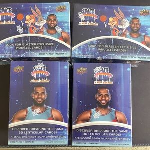 OPENED Space Jam blaster box cards